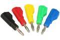 Banana plug; 4mm; 25.452.3; yellow; 54mm; pluggable (4mm banana socket); solder; 32A; 60V; nickel plated brass; PA; Amass; RoHS