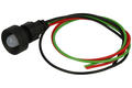 Indicator; two-color; KLP-10GR/230V; 13mm; neon bulb 230V backlight; red-green; with cable; black; IP20; LED 10mm; 30mm; Elprod; RoHS