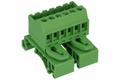 Connector; DIN rail mounted; pluggable r=5,08mm; 2EHDRD-06P; green; screw; 0,5÷2,5mm2; 12A; 300V; 6 ways; Dinkle; RoHS