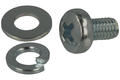 Screw; A-WPP-M3; M3; 5mm; 7mm; cylindrical; philips (+); galvanised steel; flat washer; spring washer