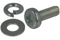 Screw; A-WPP-M3; M3; 8mm; 10mm; cylindrical; philips (+); galvanised steel; flat washer; spring washer