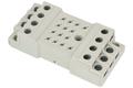 Relay socket; GZ14; panel mounted; grey; without clamp; Relpol; RoHS; Compatible with relays: R15 4P