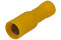 Konektor; 5mm; rurkowa nasuwka; izolowany pełny; KFOY5; żółty; proste; na przewód; 4÷6mm2; zaciskany; 1 tor