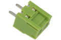 Terminal block; XY303V-02P 3.81mm; 2 ways; R=3,81mm; 9,2mm; 9A; 130V; through hole; straight; lift type; slot screw; screw; horizontal; 0,75mm2; green; Xinya; RoHS