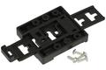 Rail mounting bracket; TSH35; 45mm; plastic; black; Bopla