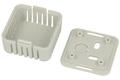 Obudowa; uniwersalna; HM1551V1GY; ABS; 40mm; 40mm; 20mm; IP30; jasnoszary; otwory wentylacyjne; zatrzaskowa; Hammond; RoHS; UL94-HB