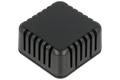 Enclosure; multipurpose; HM1551V1BK; ABS; 40mm; 40mm; 20mm; IP30; black; snap; venting holes; Hammond; RoHS; UL94-HB