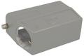 Connector housing; Han A; 19300240548; 24B; metal; angled 45°; for cable; one side cable entry; for single locking lever; entry for M40 cable gland; grey; IP65; Harting; RoHS