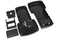 Enclosure; handheld; for instruments; G828B(S)BC; ABS; 210mm; 75/110mm; 40mm; black; with battery compartment; RoHS; Gainta