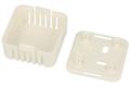 Enclosure; multipurpose; HM1551V1WH; ABS; 40mm; 40mm; 20mm; IP30; white; venting holes; snap; Hammond; RoHS; UL94-HB