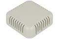 Enclosure; multipurpose; HM1551V3GY; ABS; 60mm; 60mm; 20mm; IP30; light gray; snap; venting holes; Hammond; RoHS; UL94-HB