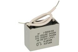 Capacitor; polypropylene; motor; I250V510K-C; MKSP; 1uF; 400V; 15x24,5x31,5mm; with cables; Miflex; RoHS