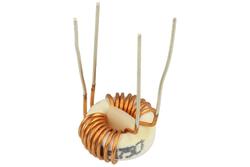 Inductor; wire toroidal with current compensation; DTS-10/0.15/2.5-H; 2x0,15mH; 2,5A; diam.12x5mm; through-hole (THT); 2x0,01ohm; Feryster