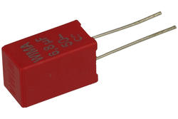 Kondensator; poliestrowy; MKT; 6,8uF; 50V DC/30V AC; MKS2; MKS2B046801M00K; 10%; 7,2x8,5x14mm; 5mm; luzem; -55...+100°C; Wima; RoHS