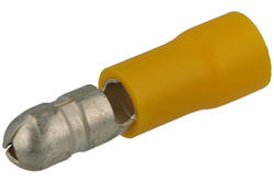 Konektor; 5mm; rurkowa wsuwka; izolowany; KMOY5; żółty; proste; na przewód; 4÷6mm2; zaciskany; 1 tor