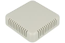 Enclosure; multipurpose; HM1551V4GY; ABS; 80mm; 80mm; 20mm; IP30; light gray; snap; venting holes; Hammond; RoHS; UL94-HB