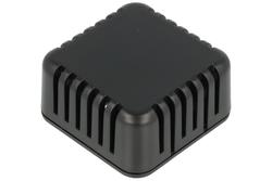 Enclosure; multipurpose; HM1551V1BK; ABS; 40mm; 40mm; 20mm; IP30; black; snap; venting holes; Hammond; RoHS; UL94-HB