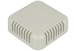 Enclosure; multipurpose; HM1551V3GY; ABS; 60mm; 60mm; 20mm; IP30; light gray; snap; venting holes; Hammond; RoHS; UL94-HB