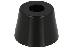 Rubber feet; NF-014; rubber; black; 20x28mm; screwed; 3.5mm hole; Fix&Fasten; RoHS