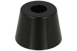 Rubber feet; NF-014; rubber; black; 20x28mm; przykręcana; otwór 3,5mm; Fix&Fasten; RoHS