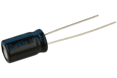 Capacitor; electrolytic; 100uF; 63V; TK; TKR101M1JF14M; diam.8x14mm; 3,5mm; through-hole (THT); bulk; Jamicon; RoHS