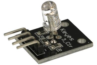 Extension module; RGB diode; A-RGB5; 5V; pin strips; fi 5mm