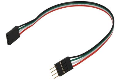 Wires; male/female; A-PMZ1X4L20; 20cm; 1pcs.; red; green; white; black