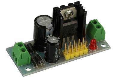 Moduł rozszerzeniowy; zasilacza; A-MZ-5V LM7805; 5V; kontrolka LED; LM7805