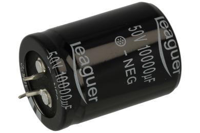 Capacitor; electrolytic; SNAP-IN; 10000uF; 50V; LHS; LHS1H103M3040; 20%; diam.30x40mm; 10mm; through-hole (THT); bulk; -40...+105°C; 0,03Ohm; 2000h; Leaguer-DM; RoHS