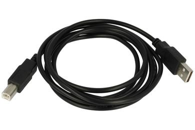 Cable; USB; USBA/USBB1.8; USB A plug; USB B plug; 1,8m; round; PVC
