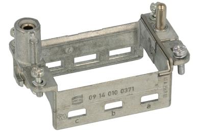 Ramka do modułu; Han Modular; 09140100371; 10B; metal; oznaczenia a..b; Harting; RoHS