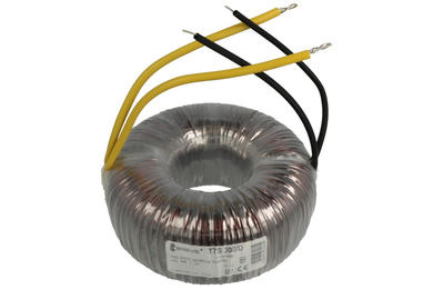 Transformer; toroidal; TTS300/D 230/24V; 300VA; 230V; 24V; 12,5A; cables; Breve