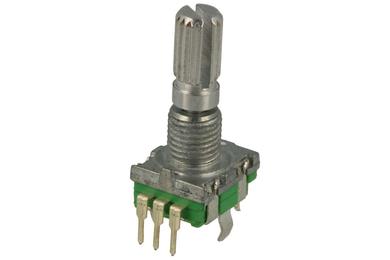 Rotary encoder; EC11P30 L20; with button; through hole; 30 pulses