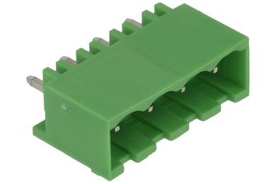 Terminal block; 2EGTVC-5.08-04P-14-00AH; 4 ways; R=5,08mm; 12mm; 12A; 300V; through hole; straight; closed; green; Golten; RoHS