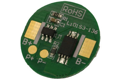 PCB protection; PCM-L01S3-136; 2.5A; 3.6V DC; fi 18,5mm; round; RoHS