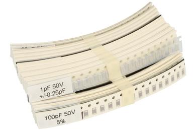 Capacitors set; 980szt.; monolytic; ZK-1206-980; 1÷100000pF; 10%; 1206; surface mounted (SMD)