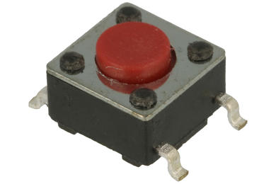 Tact switch; 6,2x6,2mm; 4,3mm; TSSA3L-9MM; surface mount; 4 pins; 0,5mm; OFF-(ON); 50mA; 12V DC; 260gf; Hua Jie Corp.