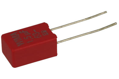 Capacitor; polyester; MKT; 1,5uF; 63V DC/40V AC; MKS2; MKS2C041501H00KI; 10%; 5,5x7,2x11,5mm; 5mm; tape; -55...+100°C; Wima; RoHS