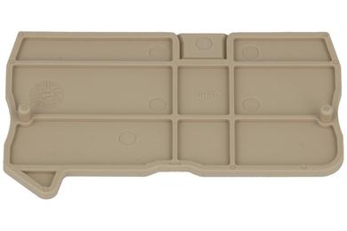 End cover; for DIN rail terminal blocks; DP4C; grey; Dinkle; RoHS