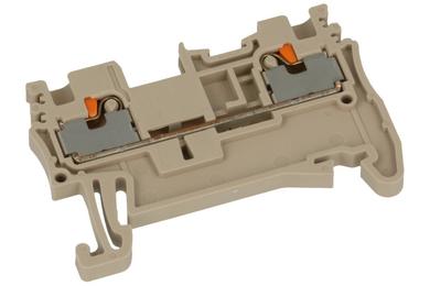 Connector; DIN rail mounted; DP1.5; grey; spring; 0,14÷1,5mm2; 15A; 300V; 1 way; Dinkle; RoHS