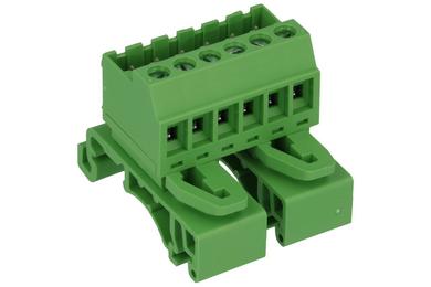Connector; DIN rail mounted; pluggable r=5,08mm; 2EHDRD-06P; green; screw; 0,5÷2,5mm2; 12A; 300V; 6 ways; Dinkle; RoHS