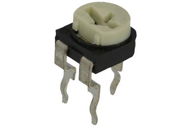 Potentiometer; mounting; horizontal; single turn; RM-p2,5x5-103; 10kohm; linear; 30%; 0,1W; through-hole (THT); carbon film; RM065; RoHS