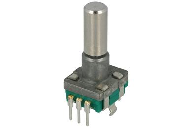 Enkoder obrotowy; EC11B1524701; z przyciskiem; przewlekany (THT); 15 impulsów; 10mA; 5V DC; Alps