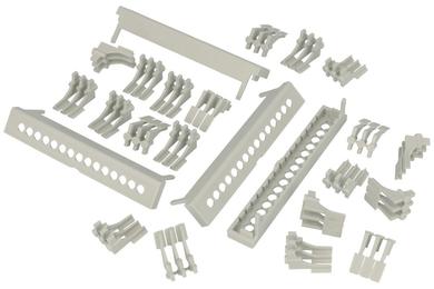 Maskownica; ZD5TC 5,08 PLUG; ABS; jasnoszary; 20x88mm; Kradex; RoHS; UL94-V2