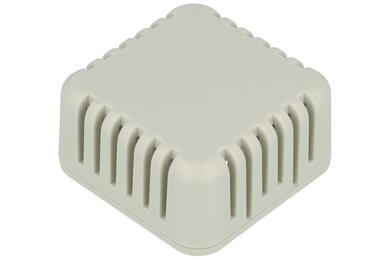 Obudowa; uniwersalna; HM1551V1GY; ABS; 40mm; 40mm; 20mm; IP30; jasnoszary; otwory wentylacyjne; zatrzaskowa; Hammond; RoHS; UL94-HB