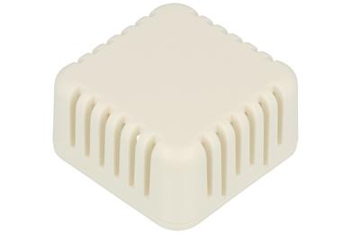 Enclosure; multipurpose; HM1551V1WH; ABS; 40mm; 40mm; 20mm; IP30; white; snap; venting holes; Hammond; RoHS; UL94-HB