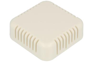 Enclosure; multipurpose; HM1551V3WH; ABS; 60mm; 60mm; 20mm; IP30; white; venting holes; snap; Hammond; RoHS; UL94-HB
