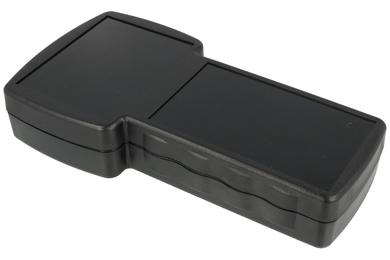 Enclosure; for instruments; handheld; G828B(S)BC; ABS; 210mm; 75/110mm; 40mm; black; with battery compartment; RoHS; Gainta