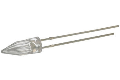 Dioda LED; OSPG5AA1B; 5mm; zielony; Światłość: 2,18cd; 100°; przezroczysta; stożkowa; 3,1V; 30mA; 525nm; przewlekany (THT); OptoSupply; RoHS