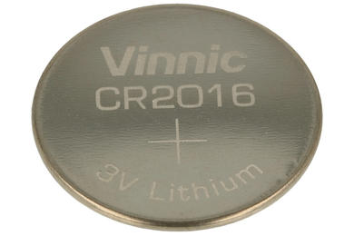 Bateria; litowa; CR2016; 3V; 75mAh; fi 20x1,6mm; Vinnic; RoHS; 2016